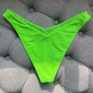 Enzo Ribbed Cheeky Bikini Bottom